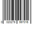 Barcode Image for UPC code 0020279997016