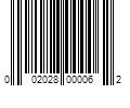 Barcode Image for UPC code 002028000062