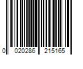 Barcode Image for UPC code 0020286215165