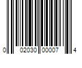 Barcode Image for UPC code 002030000074