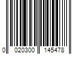 Barcode Image for UPC code 0020300145478