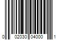 Barcode Image for UPC code 002030040001