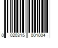 Barcode Image for UPC code 0020315001004