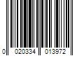 Barcode Image for UPC code 0020334013972