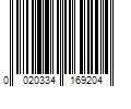 Barcode Image for UPC code 0020334169204