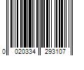 Barcode Image for UPC code 0020334293107