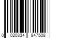 Barcode Image for UPC code 0020334847508