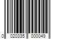 Barcode Image for UPC code 0020335000049