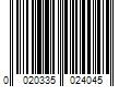 Barcode Image for UPC code 0020335024045