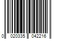 Barcode Image for UPC code 0020335042216