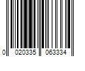 Barcode Image for UPC code 0020335063334