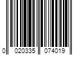 Barcode Image for UPC code 0020335074019