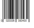 Barcode Image for UPC code 0020335080430