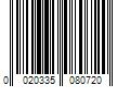 Barcode Image for UPC code 0020335080720