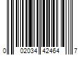 Barcode Image for UPC code 002034424647