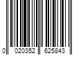 Barcode Image for UPC code 0020352625843