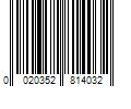 Barcode Image for UPC code 0020352814032