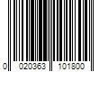 Barcode Image for UPC code 0020363101800