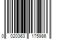 Barcode Image for UPC code 0020363175986