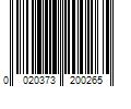 Barcode Image for UPC code 0020373200265