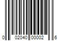 Barcode Image for UPC code 002040000026