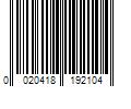 Barcode Image for UPC code 0020418192104