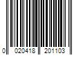 Barcode Image for UPC code 0020418201103