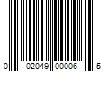 Barcode Image for UPC code 002049000065