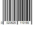 Barcode Image for UPC code 0020525110190