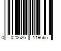 Barcode Image for UPC code 0020626119665