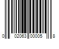 Barcode Image for UPC code 002063000058