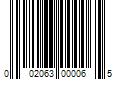 Barcode Image for UPC code 002063000065