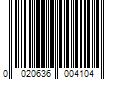 Barcode Image for UPC code 0020636004104