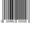 Barcode Image for UPC code 0020662000026