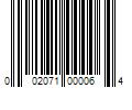 Barcode Image for UPC code 002071000064