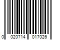 Barcode Image for UPC code 0020714017026