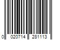 Barcode Image for UPC code 0020714281113