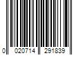 Barcode Image for UPC code 0020714291839