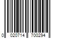 Barcode Image for UPC code 0020714700294