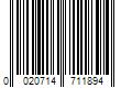 Barcode Image for UPC code 0020714711894