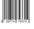 Barcode Image for UPC code 0020714743314