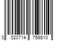 Barcode Image for UPC code 0020714759810