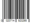 Barcode Image for UPC code 0020714920265