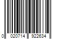 Barcode Image for UPC code 0020714922634