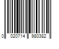 Barcode Image for UPC code 0020714980382