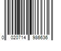 Barcode Image for UPC code 0020714986636