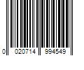 Barcode Image for UPC code 0020714994549