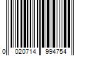 Barcode Image for UPC code 0020714994754