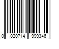 Barcode Image for UPC code 0020714999346