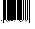 Barcode Image for UPC code 0020721943110